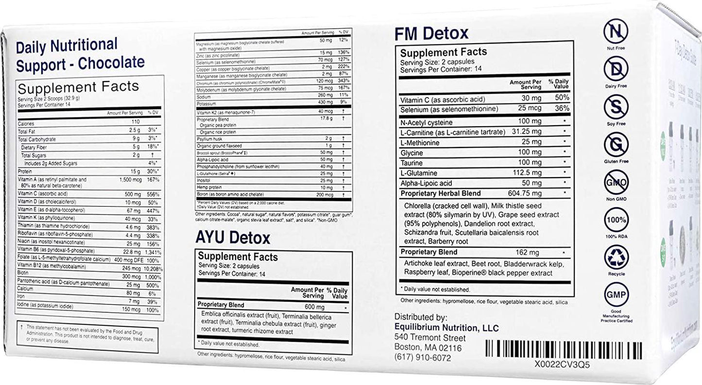 EquiLife - Dr. Cabral Detox, 7-Day Full-Body Detox, Health and Wellness System, Body Cleanse, May Help Boost Energy and Mood, Optimal Support for Mental Clarity and Stress Relief (Chocolate, 14 Servings)