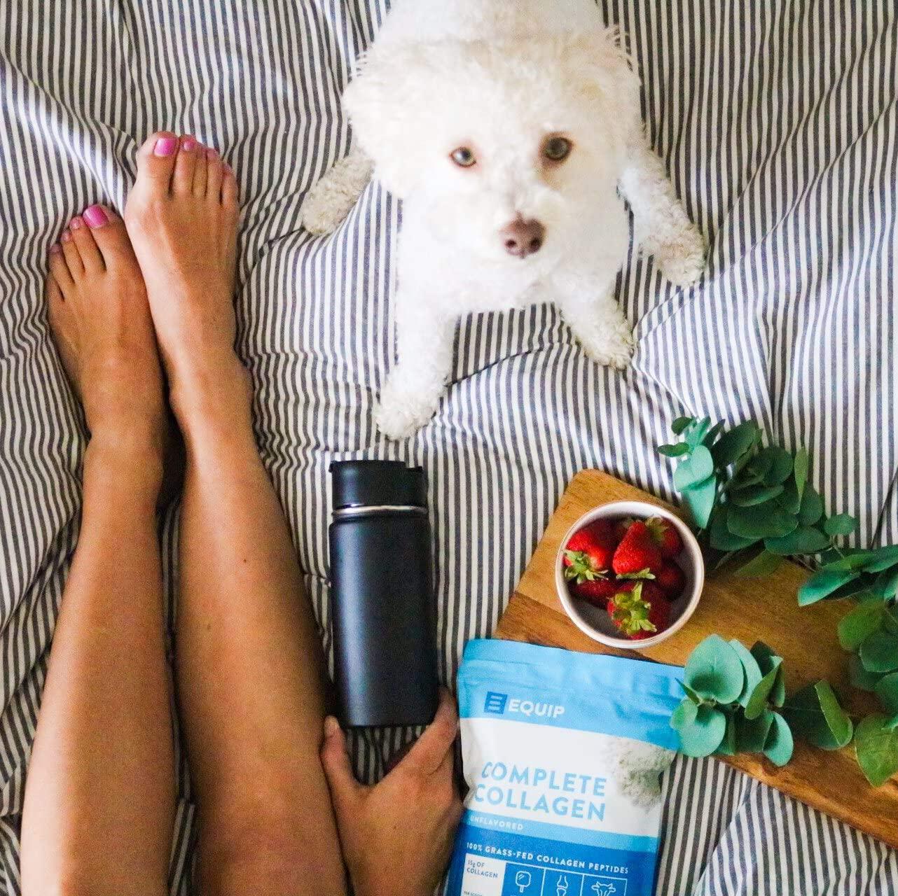 Equip Hydrolyzed Collagen Peptides Powder Supplement: Vital as Grass-fed Bovine Collagen Drink Formula | Keto Protein for Women and Men