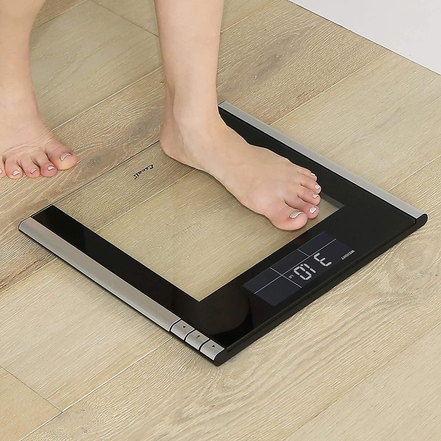Escali Track and Target Digital Bathroom Body Scale with Weight Goal Progress Tracking, 400-lb Capacity