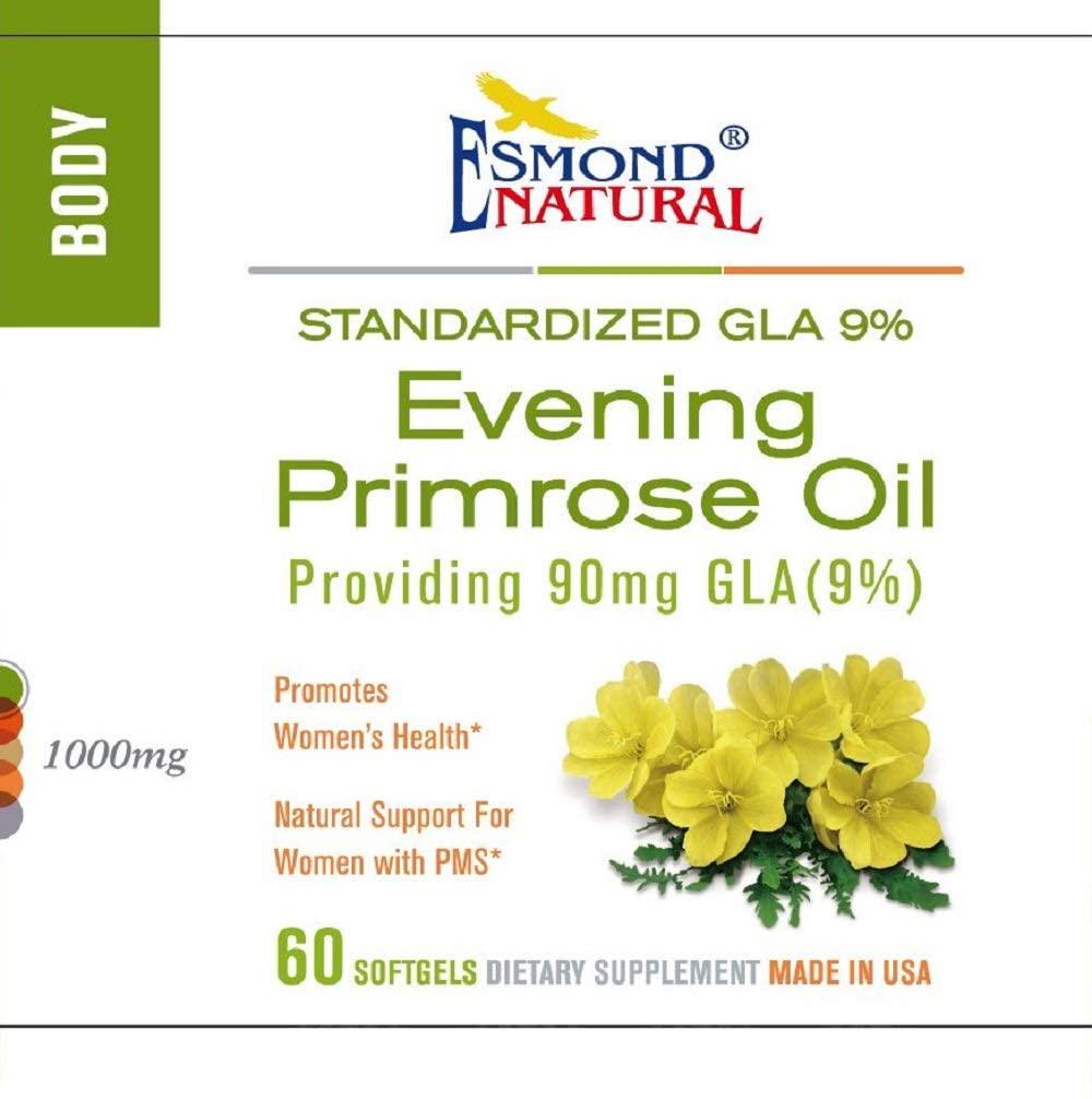 Esmond Natural Evening Primrose Oil, 1000mg, standarized GLA 9%