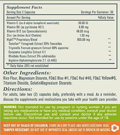Esmond Natural: Natural Testosterone Booster (Promoting Male Health), GMP, Natural Product Assn Certified, Made in USA - 60 Capsules