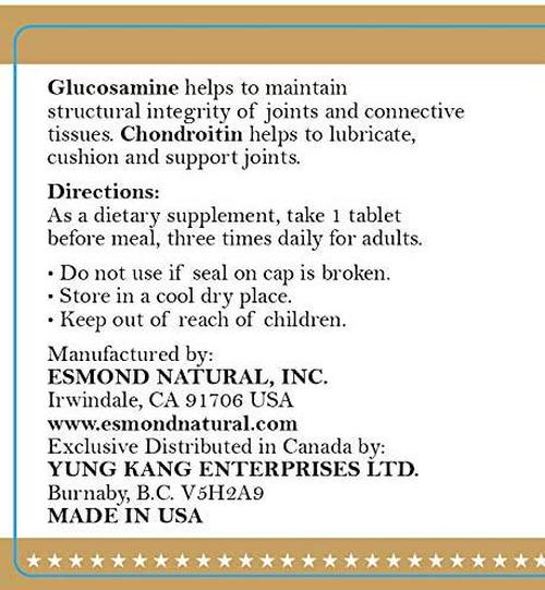 Esmond Natural Osteo-Plus 1000mg, 180 Tablets