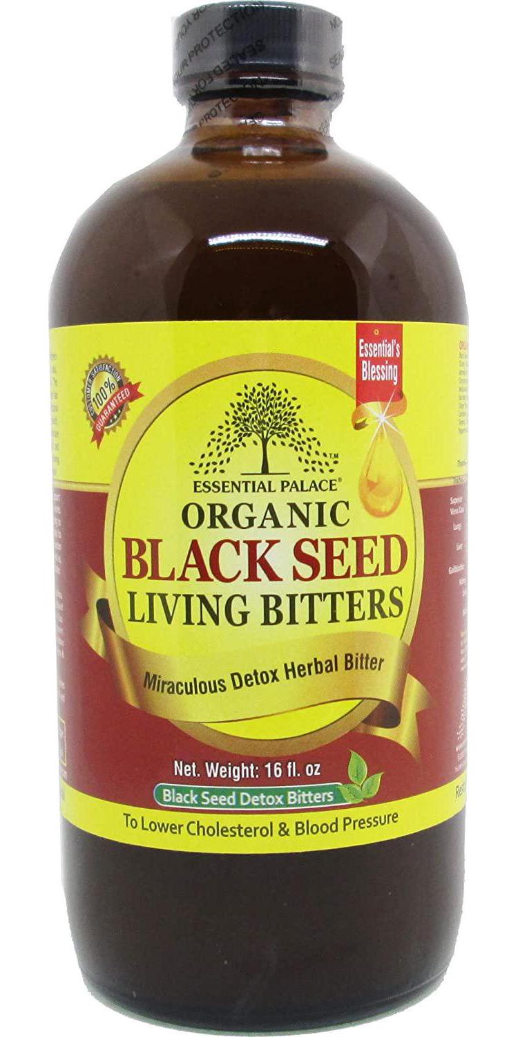 Essential Palace Organic Black Seed Detox Living Bitters [Brown - 16 oz.]