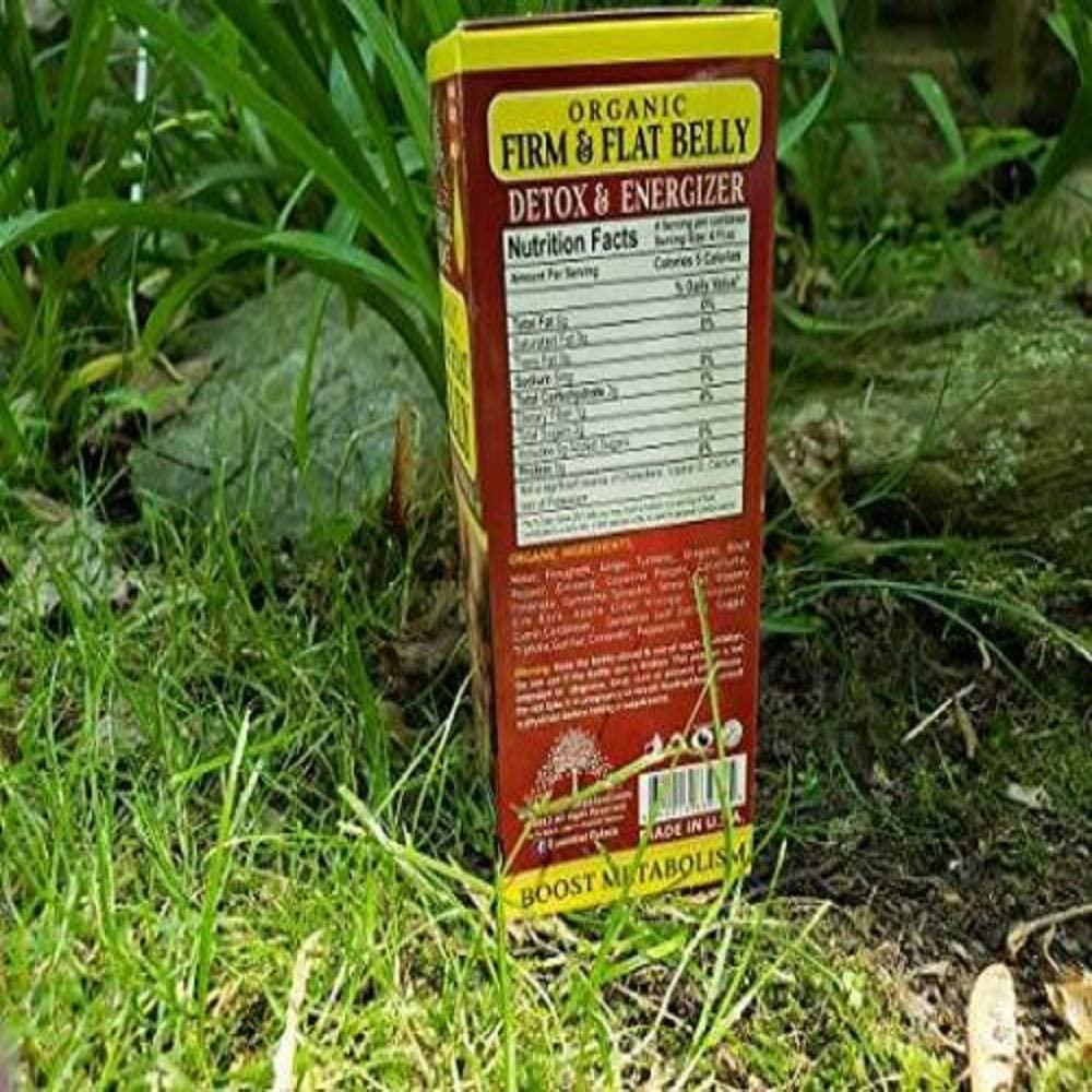 Essential Palace Organic Firm and Flat Belly Detox and Energizer - 100% Natural and Herbal Extracts - GMO Free, GMP Certified - Flatten Tummy, Remove Waste, Boost Metabolism, Strengthen Colon - 8 oz