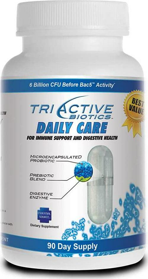 Essential Source - TriActive Biotics Daily Care Immune Support and Digestive Health - 90 Capsules