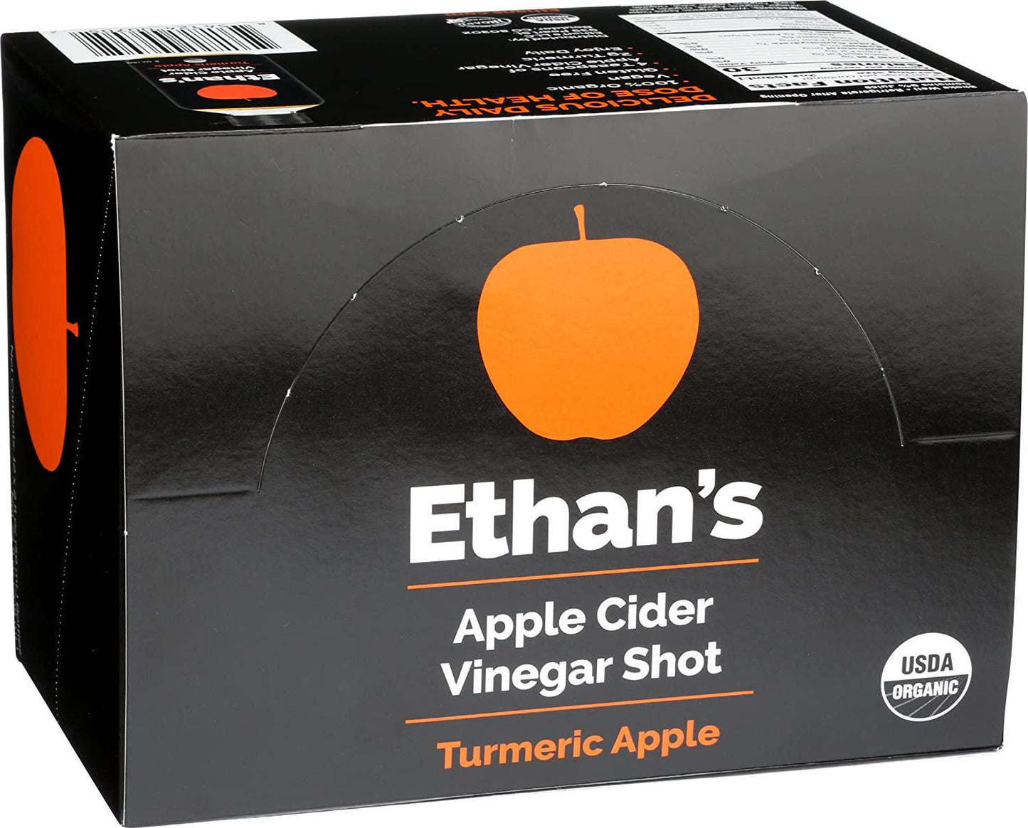 Ethan&#039;s Apple Cider Vinegar Shots, Turmeric Apple (Pack of 12)