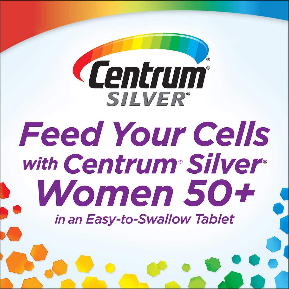 Evaxo Centrum Silver Women 50+, 275 Tablets Multivitamin, Multimineral Supplement.#B