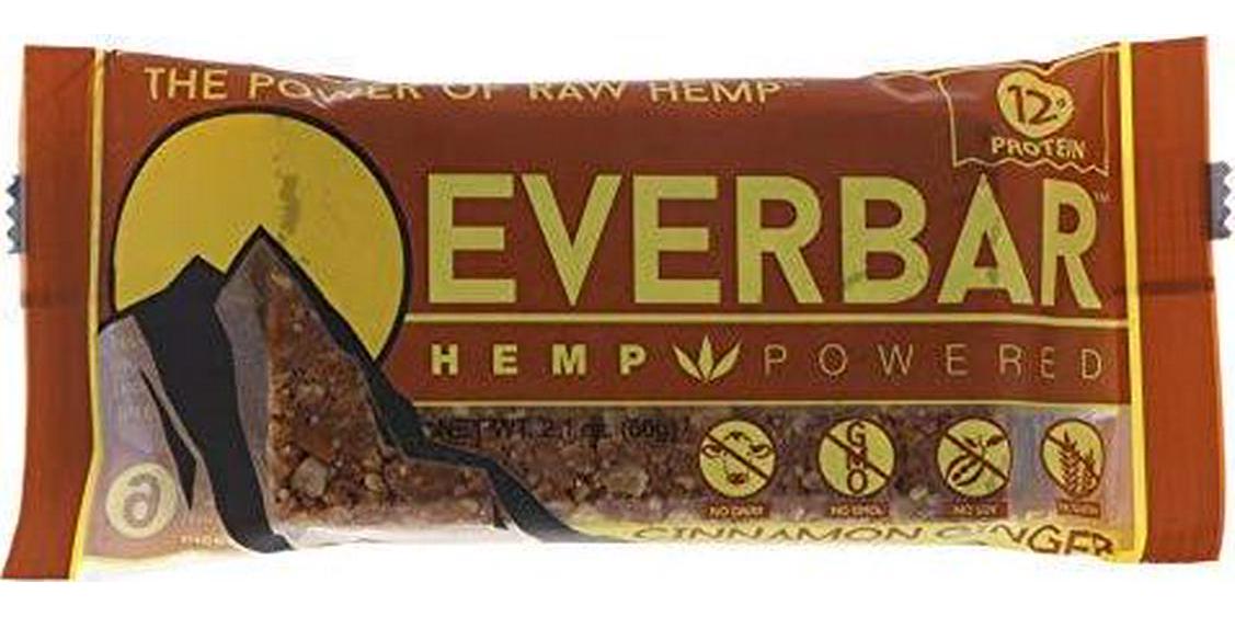 EverBar Protein Bar - Cinnamon Ginger - 16 Bars - ONLY 9 Ingredients - 12g of Protein - Clean Energy Meal Replacement - Gluten-Free, Non-GMO, Dairy Free, Soy Free - Hemp Protein