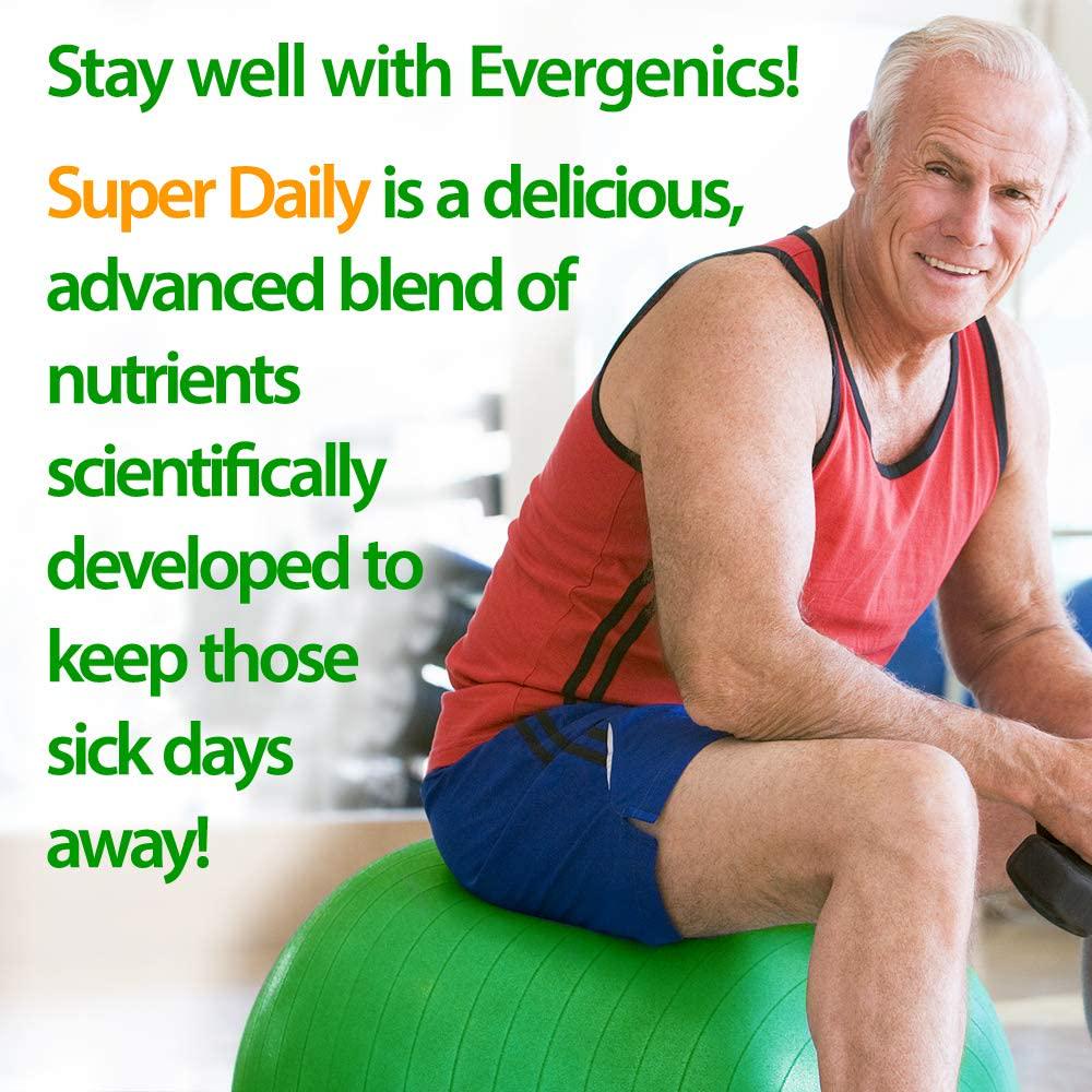 Evergenics Super Daily Wholefood Multivitamins, Minerals and Antioxidants for Adults. Delicious Gummies Offering Complete Daily Nutrition from Natural and Organic Ingredients. 90 Gummies.