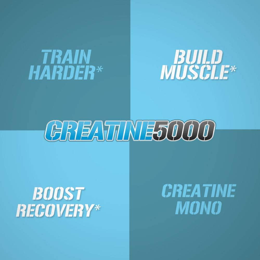 Evlution Nutrition Creatine5000 5 Grams of Pure Creatine Monohydrate in Each Serving Unflavored Powder (60 Servings)
