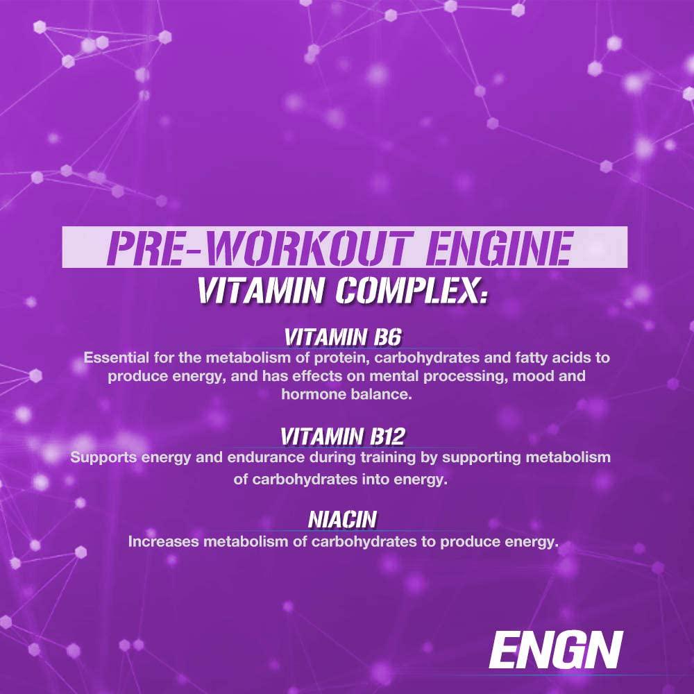 Evlution Nutrition Engn Pre-Workout Pikatropin-Free 30 Servings Powder For Increased Energy Power And Focus Furious Grape