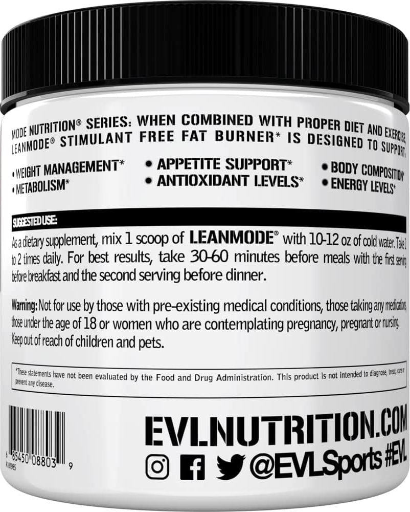 Evlution Nutrition Lean Mode Stimulant-Free Weight Loss Supplement with Garcinia Cambogia, CLA and Green Tea Leaf Extract, 30 Servings (Fruit Punch)