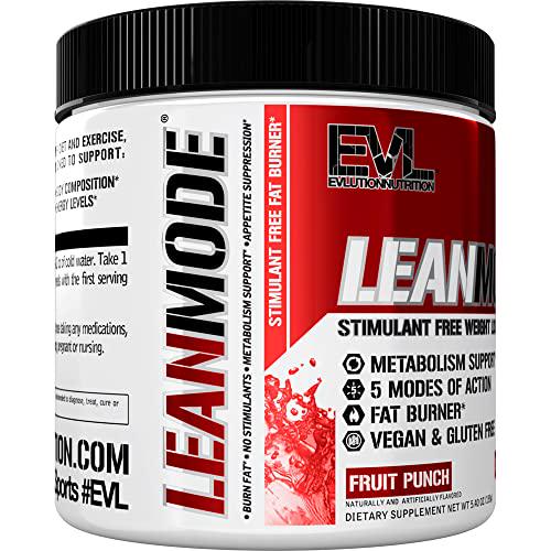 Evlution Nutrition Lean Mode Stimulant-Free Weight Loss Supplement with Garcinia Cambogia, CLA and Green Tea Leaf Extract, 30 Servings (Fruit Punch)