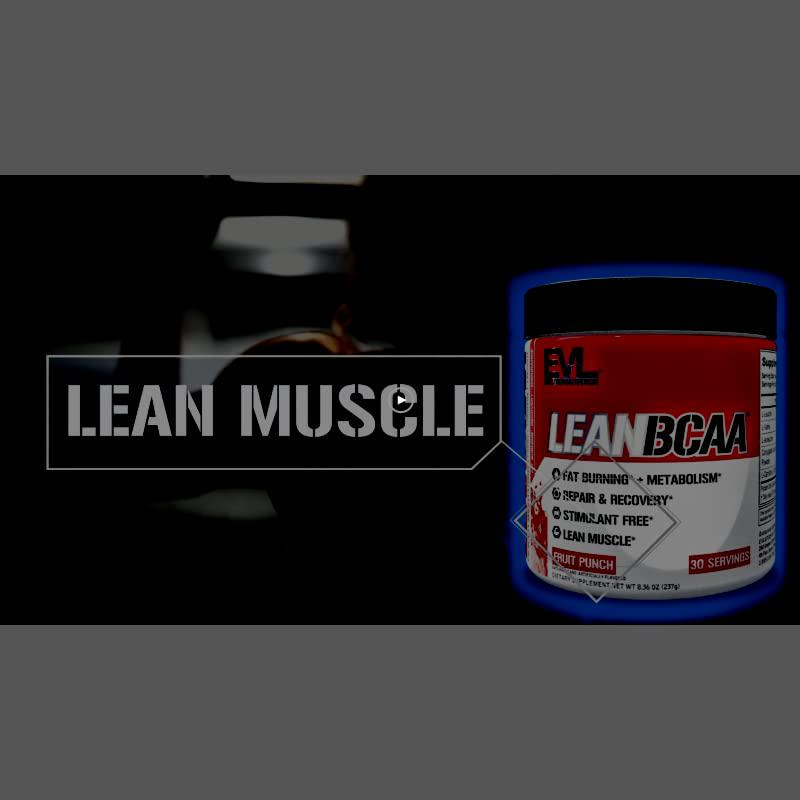 Evlution Nutrition LeanBCAA, BCAA s, CLA and L-Carnitine, Stimulant-Free, Recover and Burn Fat, Sugar and Gluten Free, 30 Servings (Fruit Punch)