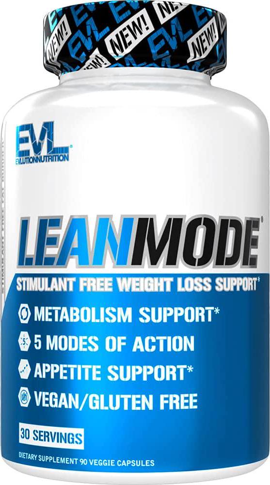 Evlution Nutrition Lean Mode - Complete Stimulant-Free Weight Loss Support and Diet System with Green Coffee, Carnitine, CLA, Green Tea, Garcinia Cambogia for Fat Burning and Metabolism (30 Servings)