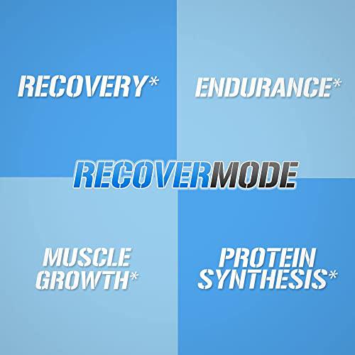 Evlution Nutrition Recover Mode- Complete Post Workout with BCAAs, Immunity Support, Vitamin C, D and E, Electrolytes, Hydration, Creatine, Glutamine, Beta-Alanine, L-Carnitine, 30 Serve, Blue Raz