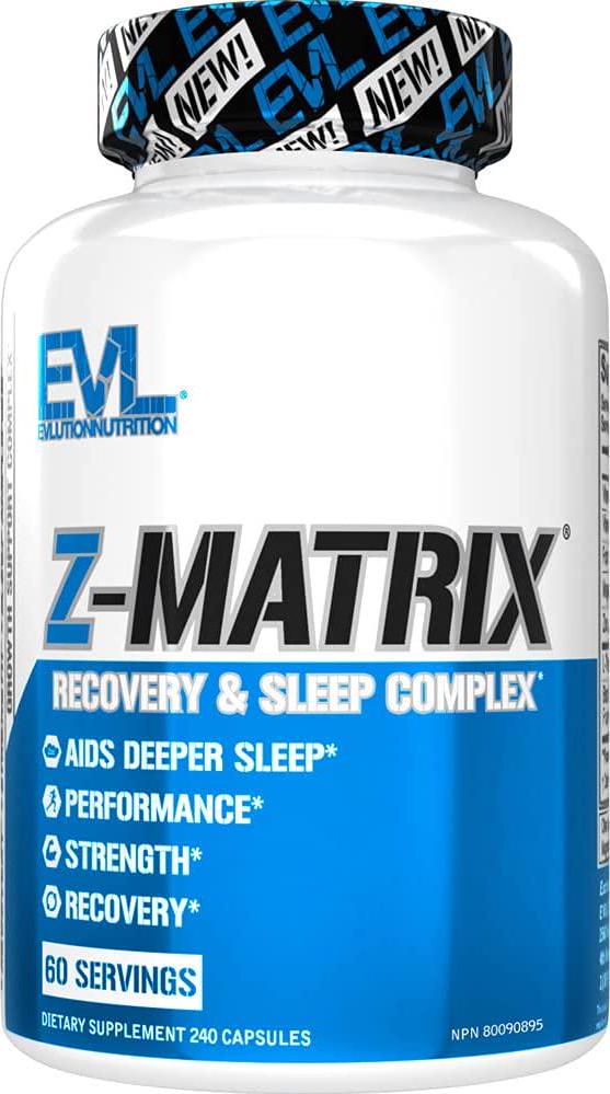 Evlution Nutrition Z Matrix Nighttime Recovery and Sleep Support (60 Servings)