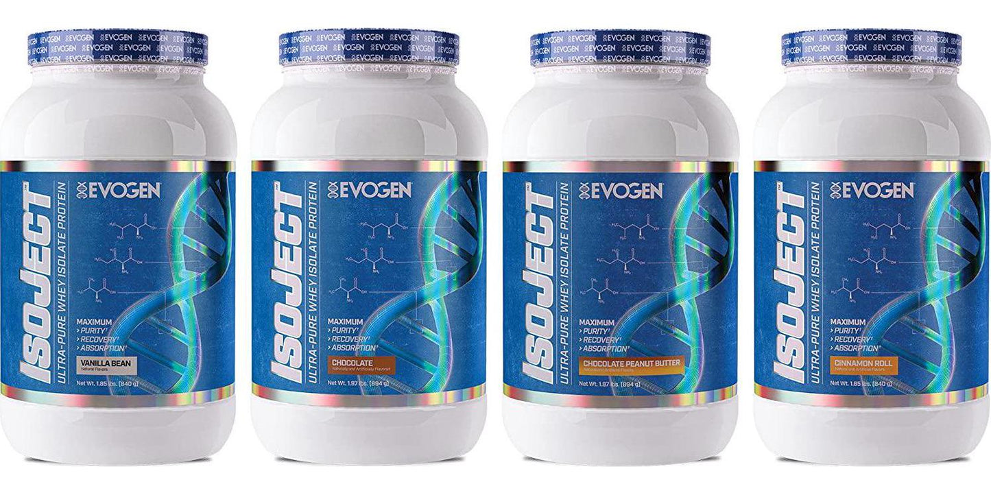Evogen Isoject | Premium Whey Isolate Loaded with BCAA, EAA, Ignitor Enzymes, Recovery, Shakes, Smoothies