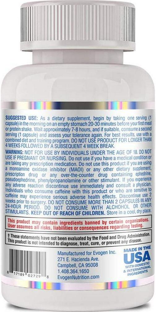 Evogen Nutrition Lipocide | Metabolic Accelerator | 60 Servings