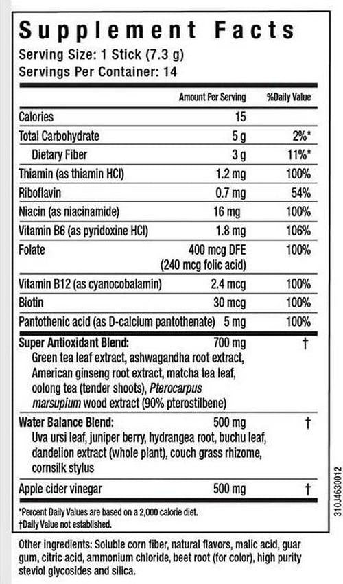 Evolution_18 Beauty Debloat Tea, Cleanse, Detox and Boost Metabolism, Mixed Berry Flavor, 7.3 g (14 Servings)