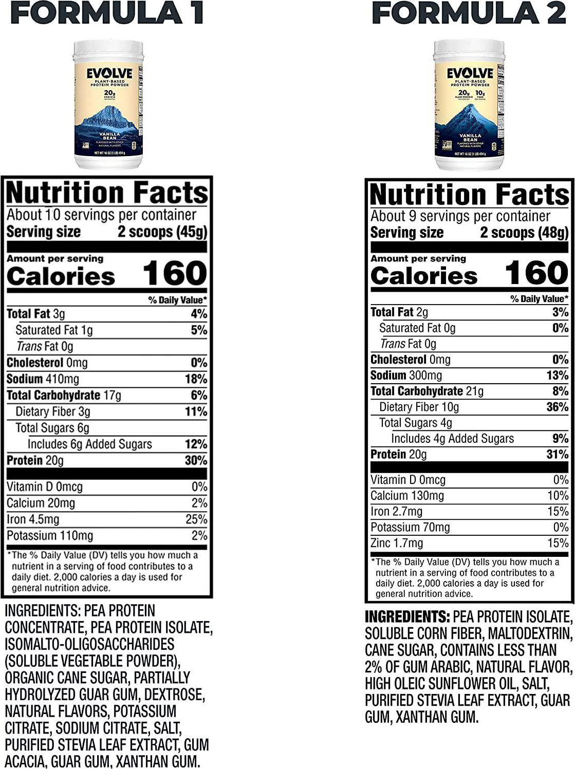 Evolve Protein Powder, Ideal Vanilla, 20g Protein, 1 Pound