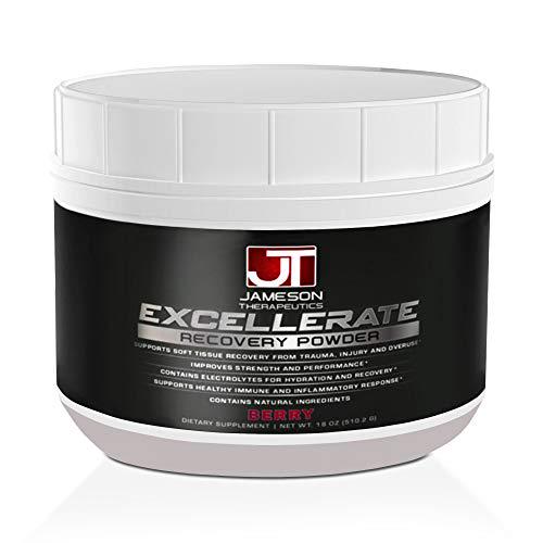 Excellerate Recovery Supplements Post Workout Recovery Drink | Promotes Exercise Recovery, Muscle Growth, Nutrition, Focus | Berry Flavor