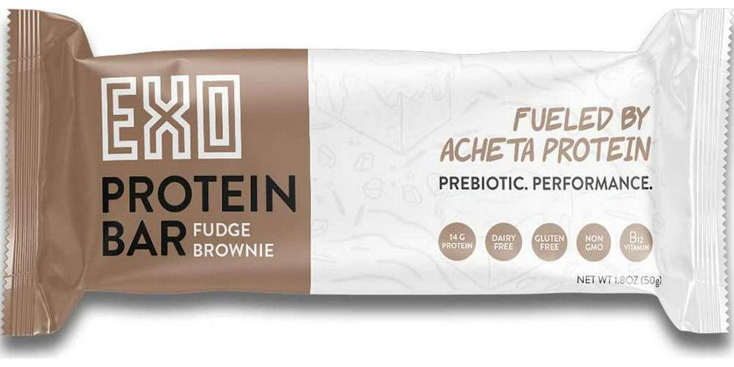 Exo Protein Bars, Chocolate Fudge Brownie, 12 Count, 14g Protein, Gluten Free, Dairy Free, Sustainable Protein Bar