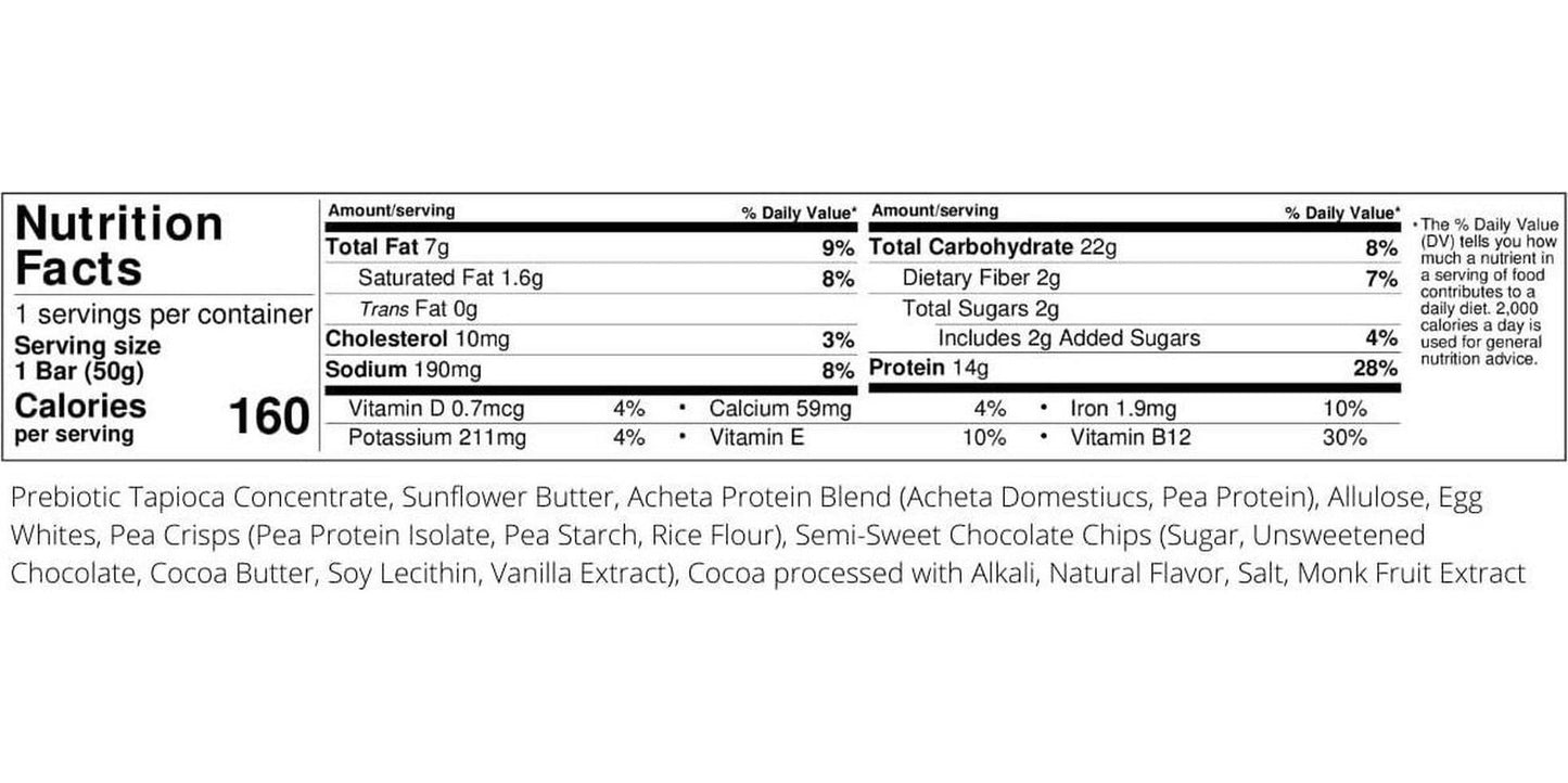 Exo Protein Bars, Chocolate Fudge Brownie, 12 Count, 14g Protein, Gluten Free, Dairy Free, Sustainable Protein Bar