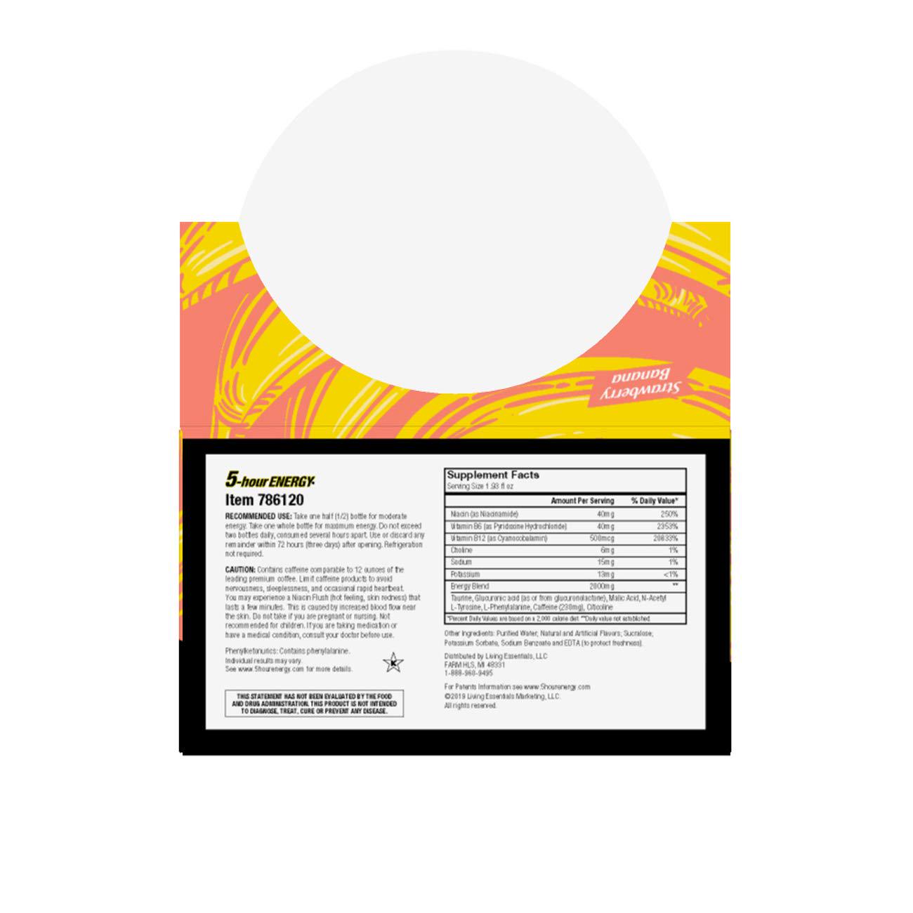 Extra Strength 5-hour ENERGY Shots Strawberry Banana Flavor 24 Count