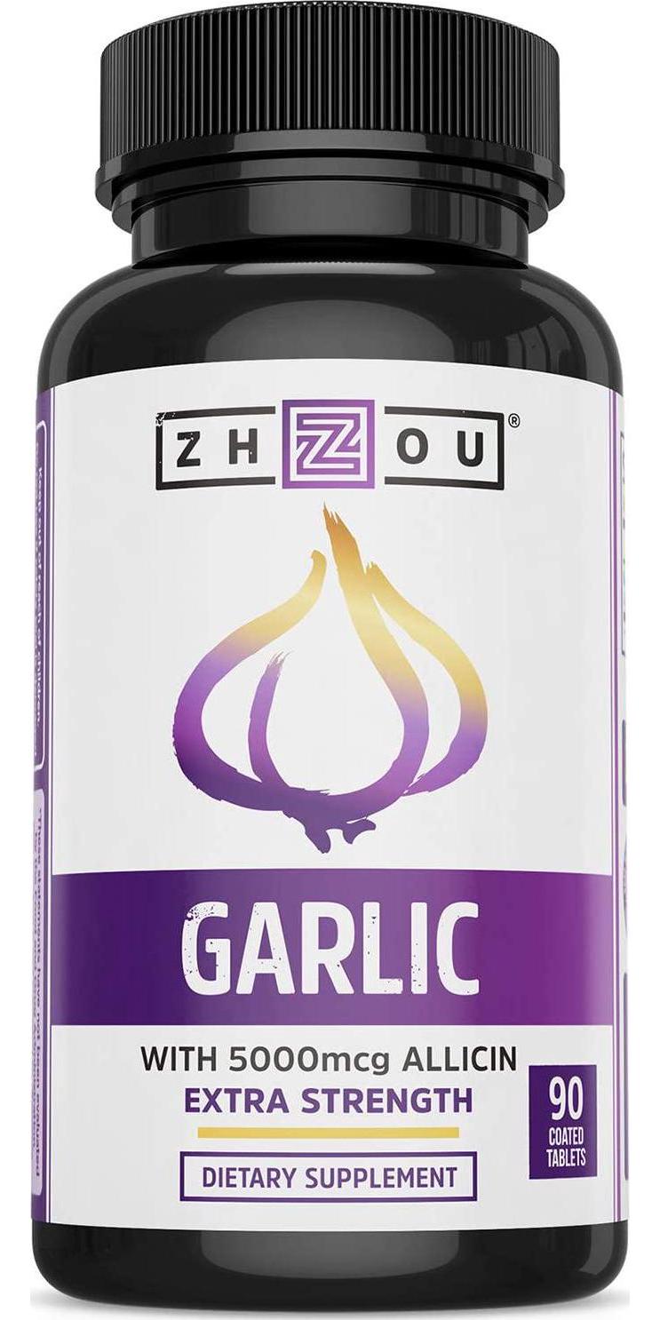 Extra Strength Garlic with Allicin - Powerful Immune System Support Formula - Enteric Coated Tablets for Easy Swallowing - Feel the Allicin Difference - 3 Month Supply