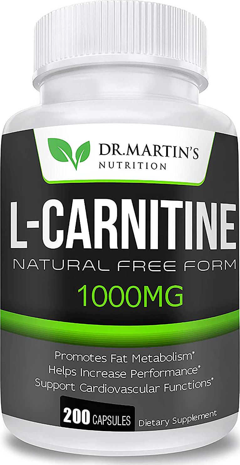 Extra Strength L-Carnitine - 200 Capsules - 1000mg Per Serving - Boost Your Metabolism and Increase Performance
