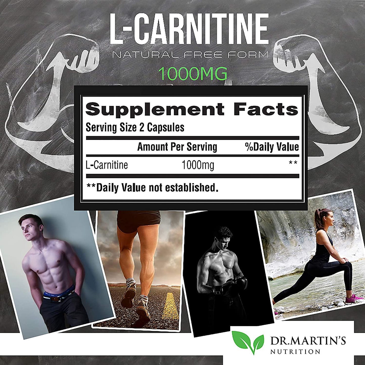 Extra Strength L-Carnitine - 200 Capsules - 1000mg Per Serving - Boost Your Metabolism and Increase Performance