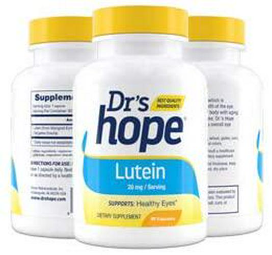 Extra Strength Lutein 20mg Supplement (60 Veggie Capsules) Natural Antioxidants and Vitamins Supports Healthy Vision | Vegetarian Friendly, Made in The USA…