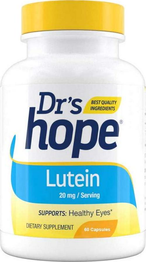 Extra Strength Lutein 20mg Supplement (60 Veggie Capsules) Natural Antioxidants and Vitamins Supports Healthy Vision | Vegetarian Friendly, Made in The USA…