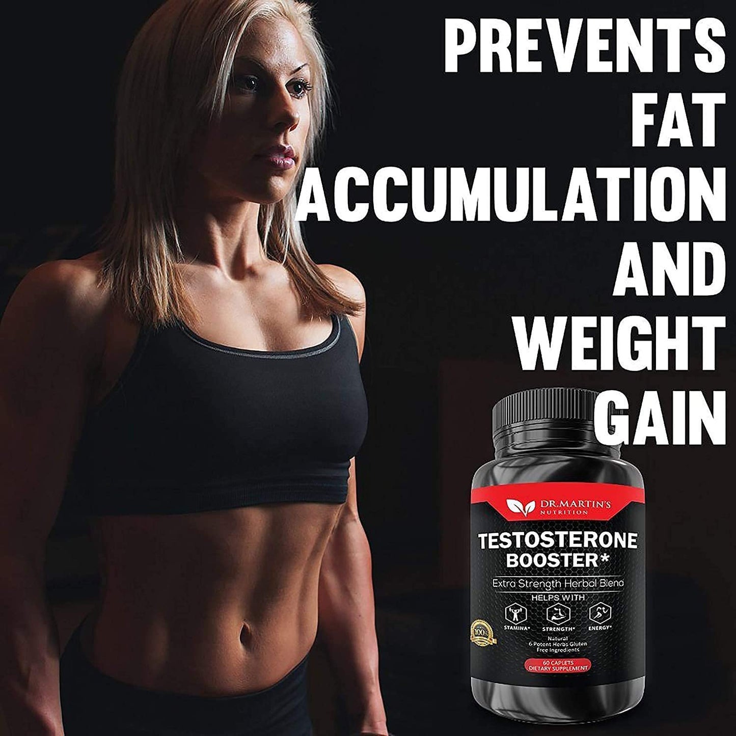 Extra Strength Testosterone Booster - Naturally Boost Your Stamina, Endurance, Strength and Energy for Men and Women - Burn Fat and Build Lean Muscle Mass Today