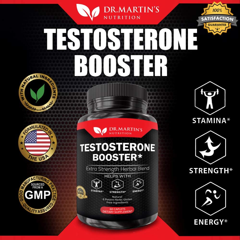 Extra Strength Testosterone Booster - Naturally Boost Your Stamina, Endurance, Strength and Energy for Men and Women - Burn Fat and Build Lean Muscle Mass Today