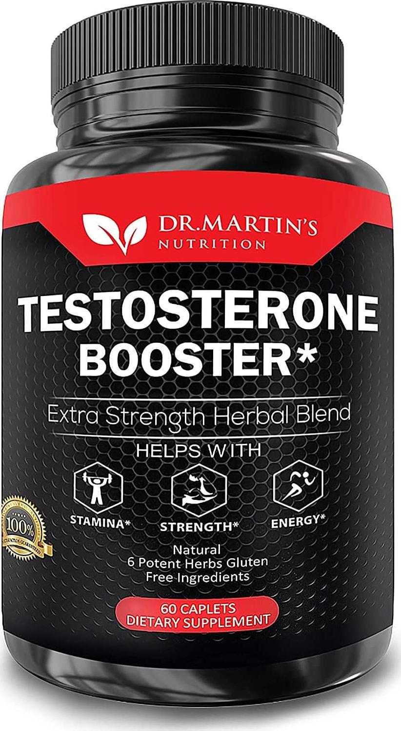 Extra Strength Testosterone Booster - Naturally Boost Your Libido, Stamina, Endurance, Strength and Energy for Men and Women - Burn Fat and Build Lean Muscle Mass Today (60 Capsules)