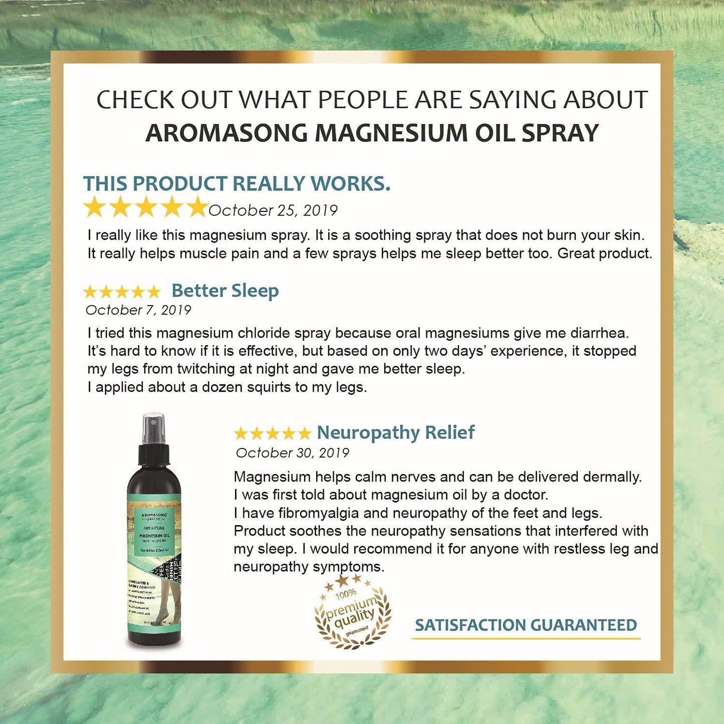 Extra Strength Ultra Pure Magnesium Oil Spray 32 Fl Oz. Refill Bottle, Fast-Acting Joint Pain, Headache, Muscle Cramps, Restless Leg Syndrome Relief - Natural Calming Sleeping Well Aid.