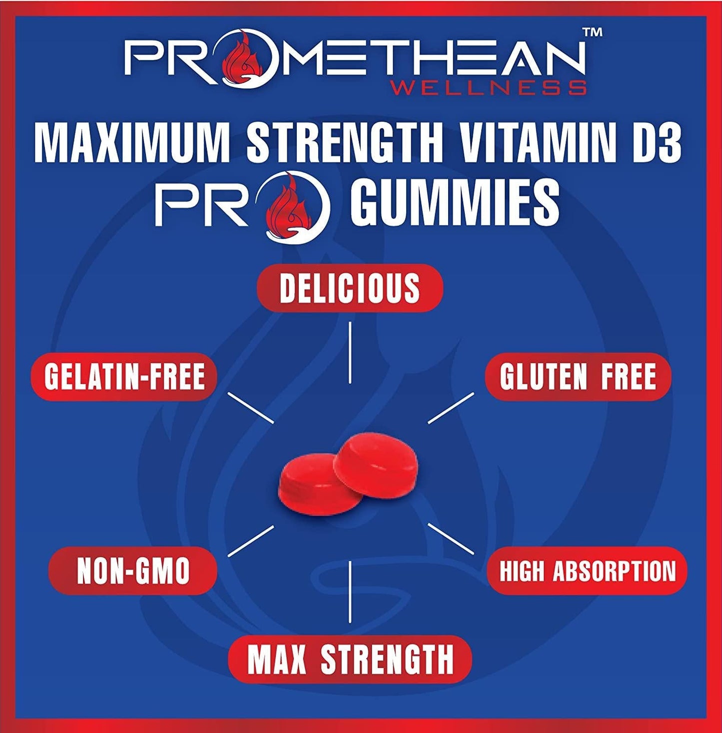 Extra Strength Vitamin D Gummies for Adults 10000 IU Vitamin D3 5000 IU Per Gummy Vitamins High Absorption Chewable for Women, Men and Kids Peach Gummie Chews Supplements Immunity and Bone Support