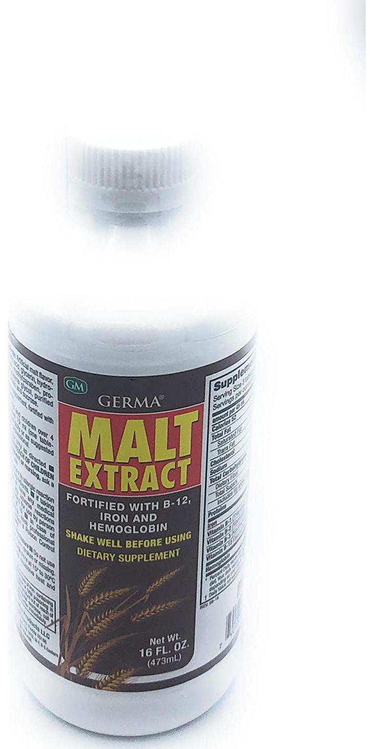 Extracto de Malta 16 oz. with B12 and Hemoglobina Germa