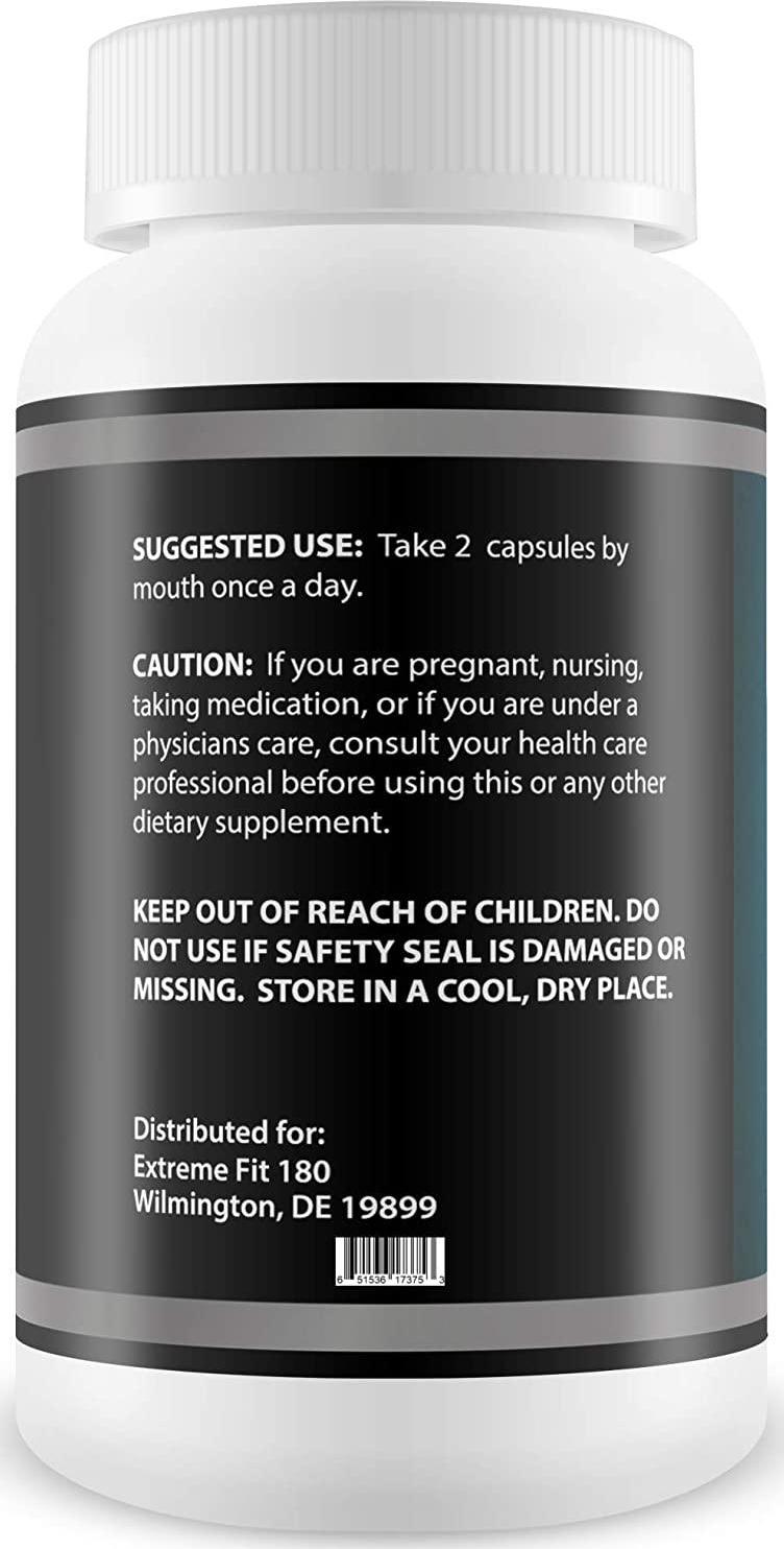 Extreme Fit 180-Extreme Cleanse Master Blend- Flush Excess Waste and Toxins- Increase Nutrient Absorption- Promote Weight Loss -100% Natural Key Ingredients (60 Capsules)