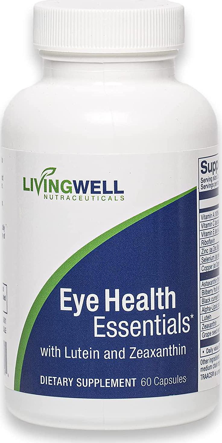 Eye Health Essentials - 60 Count- Eye Care Supplement for Adults, Supports Vision Health, with Lutein, Zeaxanthin and Bilberry