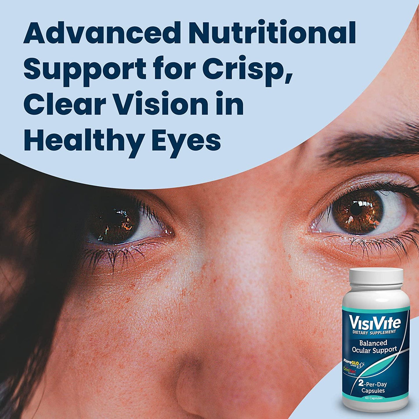 Eye Vitamins - VisiVite Doctor Formulated Balanced Ocular Support - Eye Supplement Macular - Advanced Eye and Vision Support - Vision Enhancer with Grapeseed Extract and Bilberry Eye Vitamin - Pack of 3