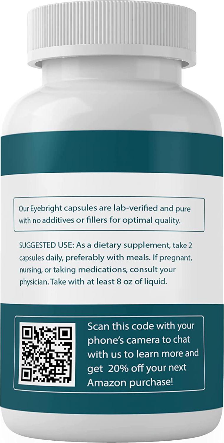 Eyebright (100 Capsules) 100% Pure, Inflammation, Eye Health*