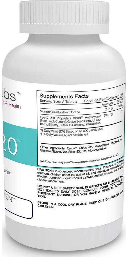 EyesightLabs Eye Vitamin to Reduce Eye Strain - Improve Night Vision - for Floaters - Vision Supplements to Avoid Vision Loss - Reduce Eye Fatigue - w Black Currant, Bilberry, Lutein, Zeaxanthin