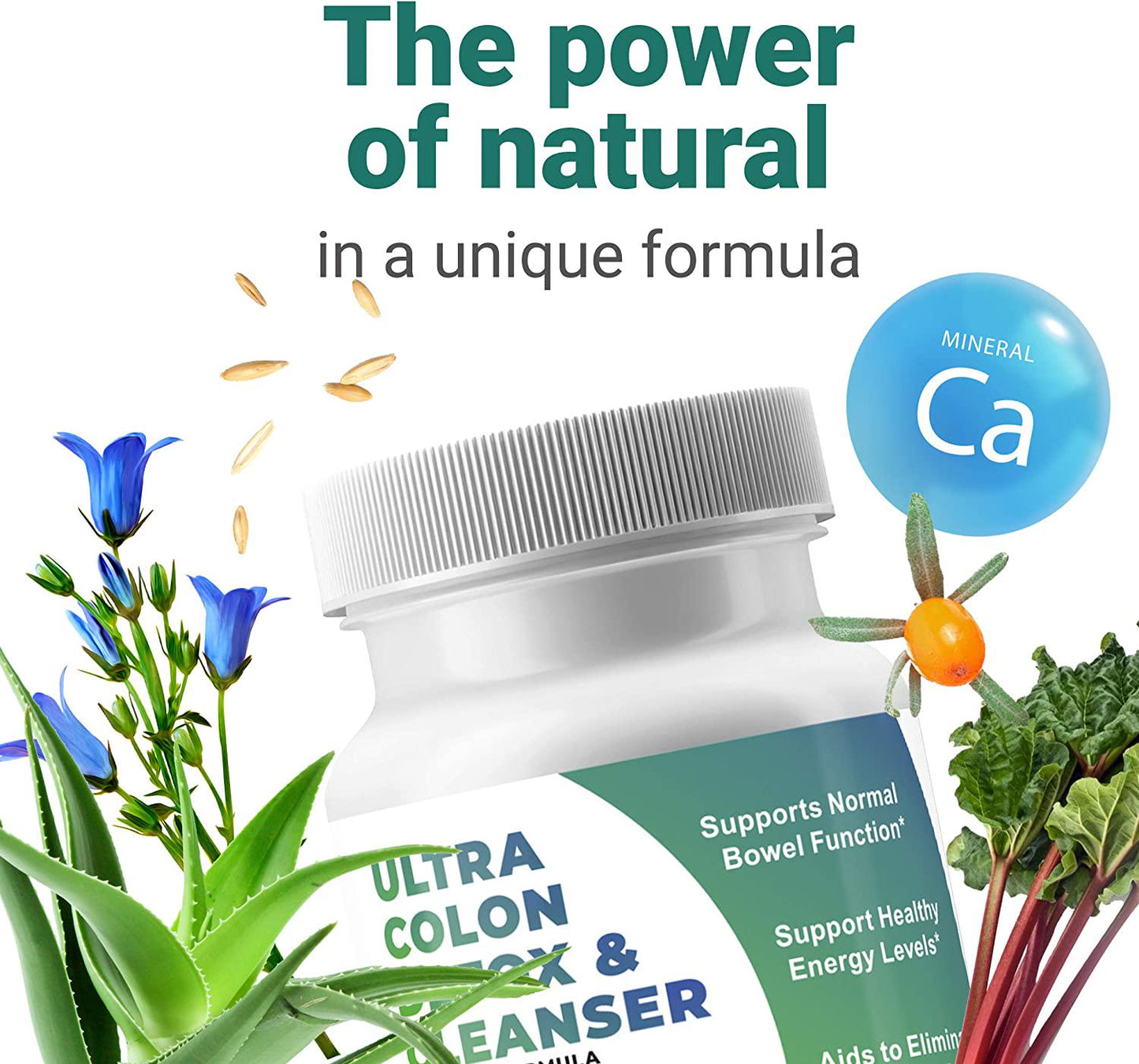 FARLAY Colon Cleanse Supplement High-Strength Colon Cleanser and Weight Management Super Detox Cleanse Capsules with Natural Extracts Advanced Colon Health Formula 60 Veggie Capsules