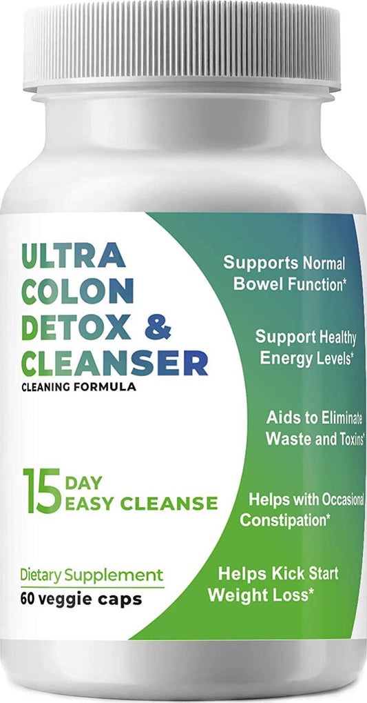 FARLAY Colon Cleanse Supplement High-Strength Colon Cleanser and Weight Management Super Detox Cleanse Capsules with Natural Extracts Advanced Colon Health Formula 60 Veggie Capsules