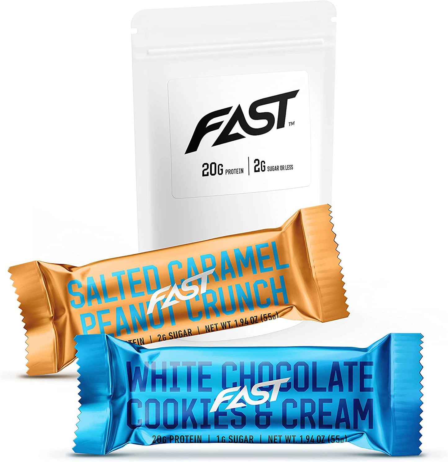 FAST Brands Variety Pack, 20 Gram Protein Bars, 6 Count