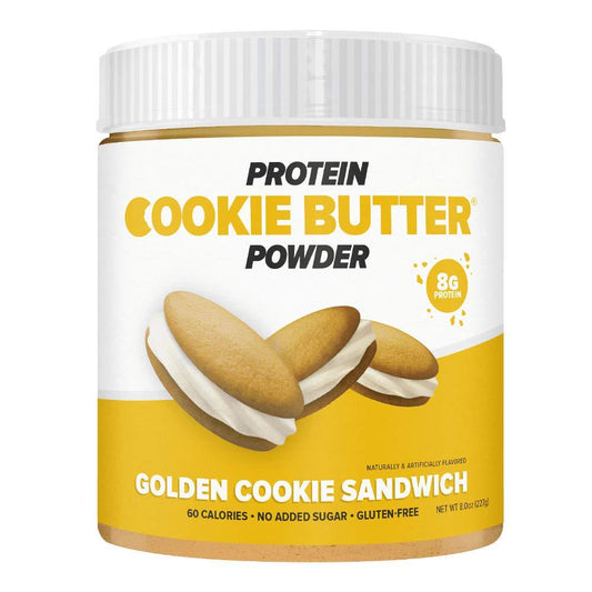 FDL - Keto Protein Powder Cookie Butter - Low Carb Food - Easy to Mix, Bake and Spread - 2g Net Carb - 8oz (Golden Cookie Sandwich)