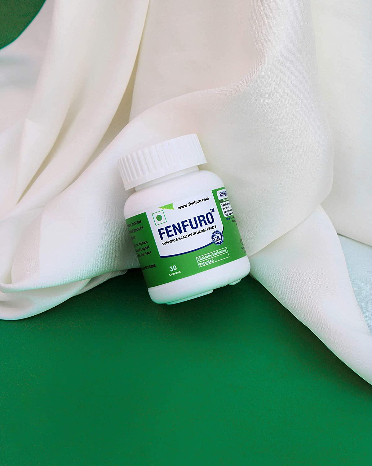 FENFURO Supplement Supports Healthy Blood Glucose Levels, Single Herb Ingredient (Pack of 30 Capsules)